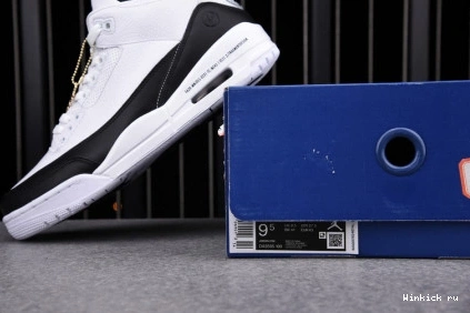 WHITE JORDAN FRAGMENT BLACK 3 AIR 0923